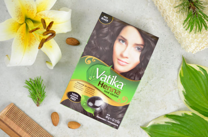 Vatika Farba do włosów z henną – głęboka czerń