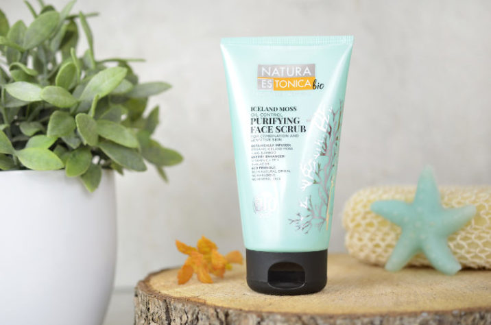 Oczyszczający peeling do twarzy z organicznym ekstraktem z mchu i bambusa