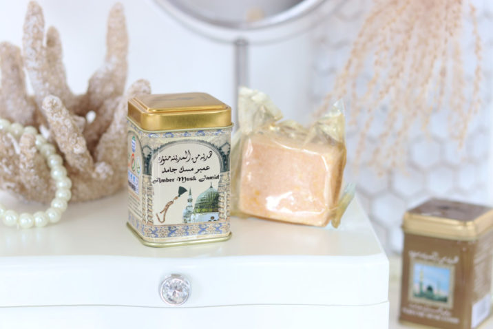 Perfumy arabskie w kostce ambra, piżmo, jaśmin