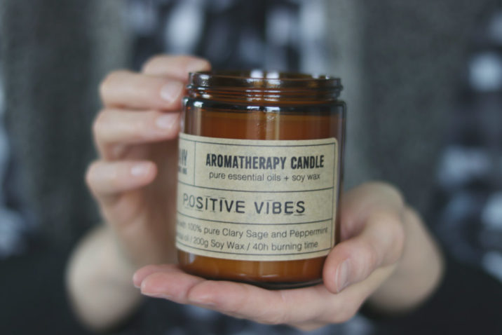 Sojowa świeca aromaterapeutyczna – Positive Vibes 200g