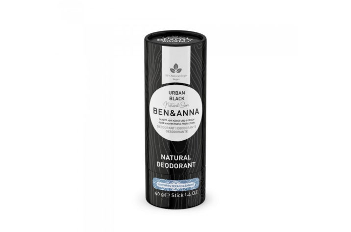 Naturalny dezodorant na bazie sody URBAN BLACK - sztyft kartonowy