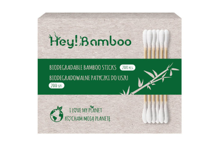 Bambusowe patyczki do uszu z bawełną 200 szt.