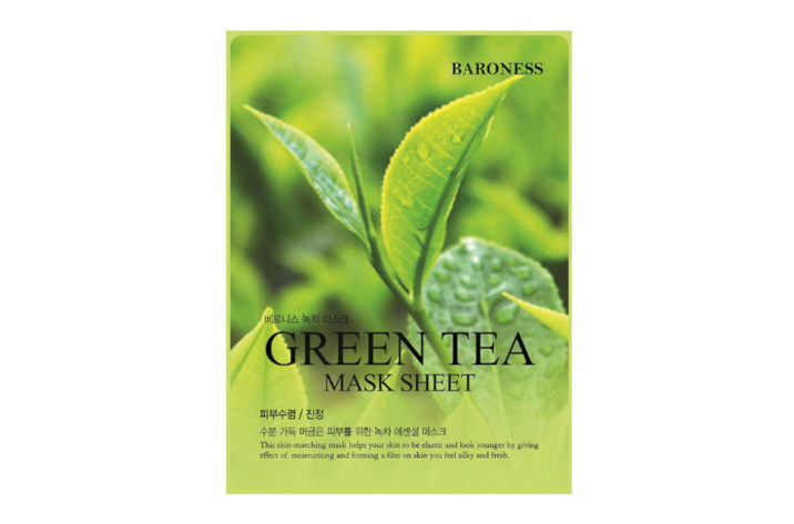 Maska w płachcie z wyciagiem z zielonej herbaty