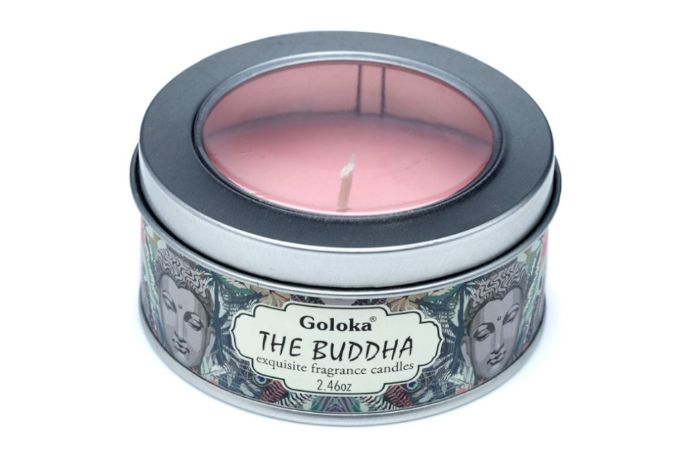 Świeca zapachowa w puszce Buddha