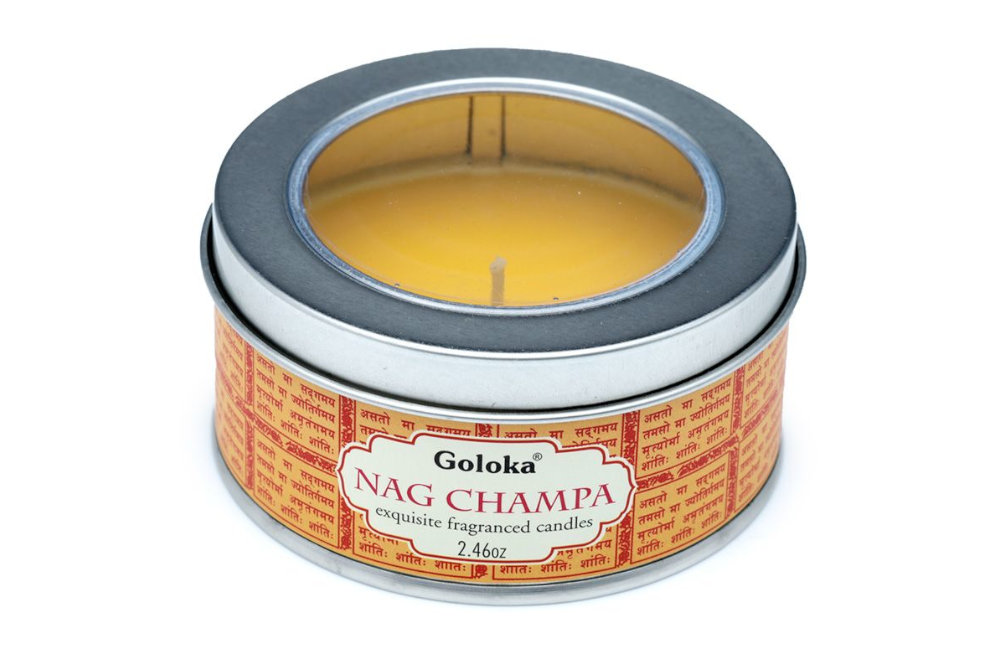 Świeca zapachowa w puszce Nag Champa
